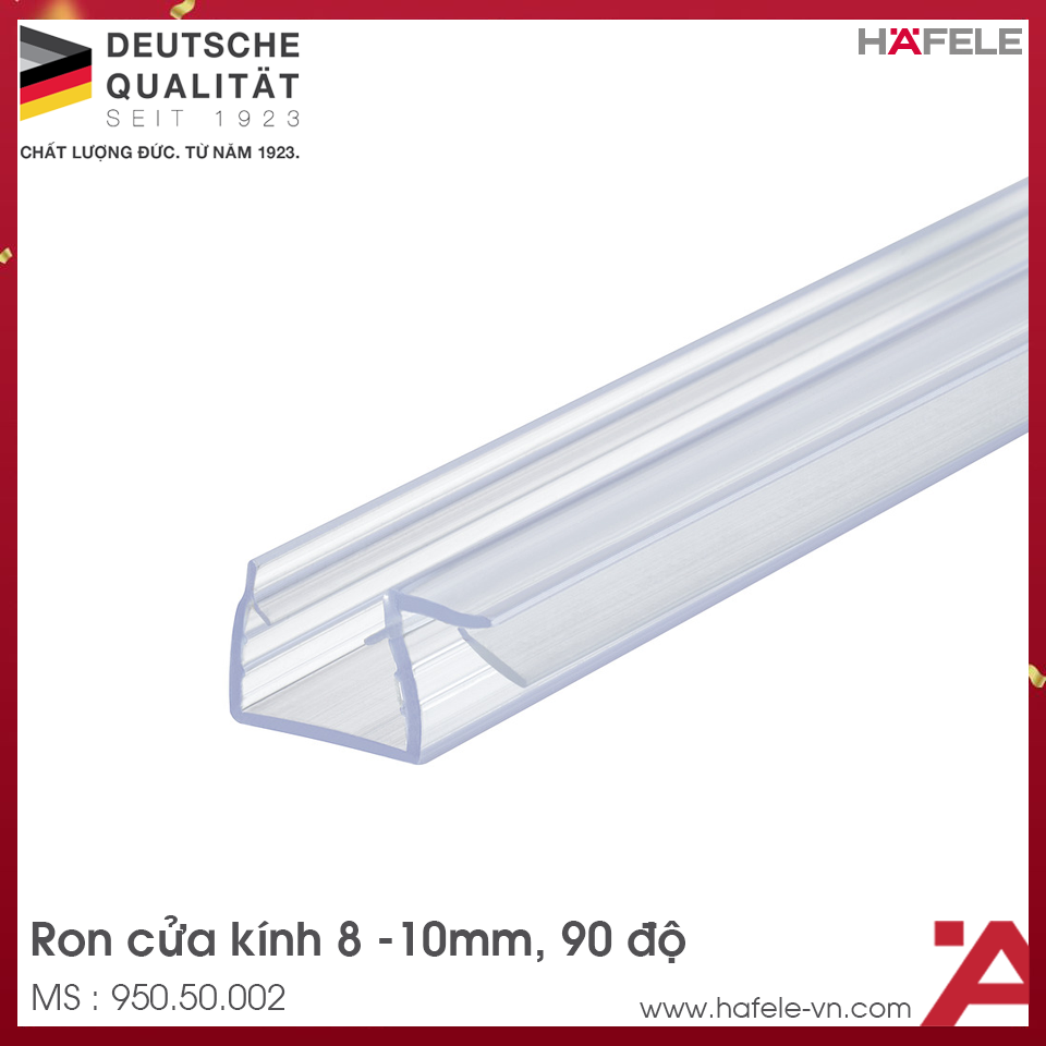 Ron Cửa Kính 90º Kính Dày 8-10mm Hafele 950.50.002