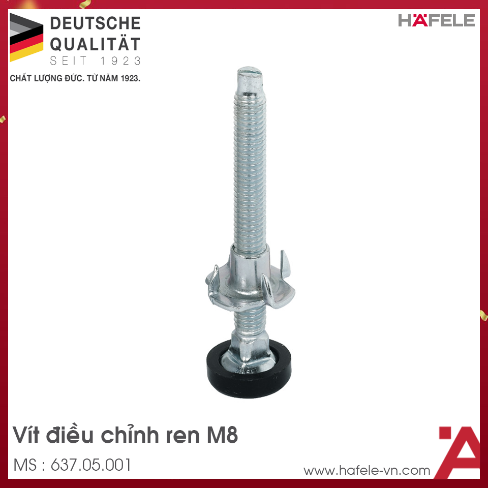 Vít Điều Chỉnh Ren M8 Hafele 637.05.001