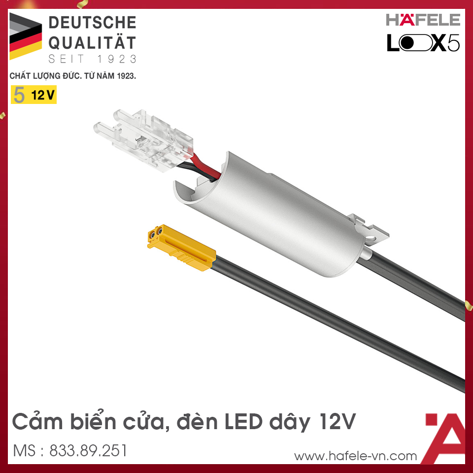 Cảm Biến Cửa Cho Thanh Dẫn Đèn 12V Hafele 833.89.251