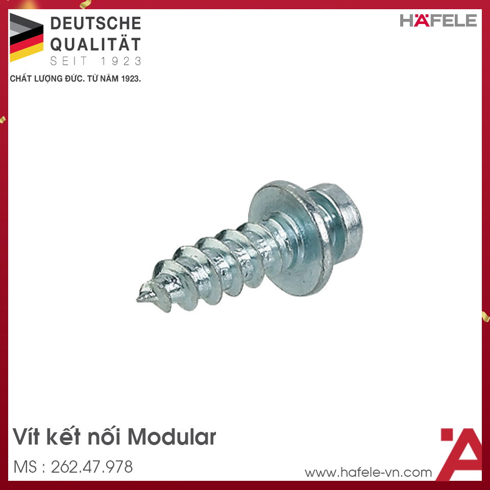Vít Kết Nối Dạng Modular Hafele 262.47.978