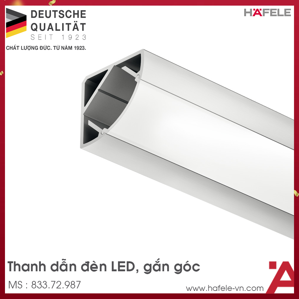 Thanh Dẫn Đèn Led Gắn Góc Hafele 833.72.987