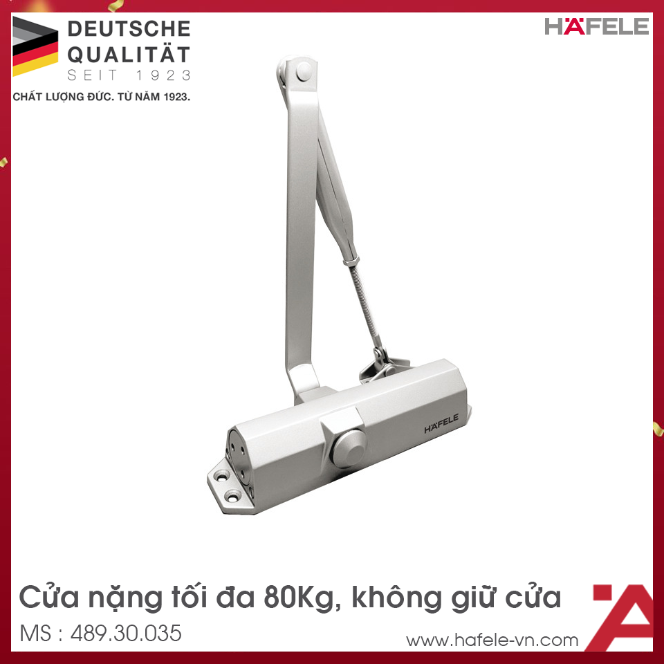 Tay Đẩy Hơi Cùi Chỏ 80Kg DC413 Hafele 489.30.035