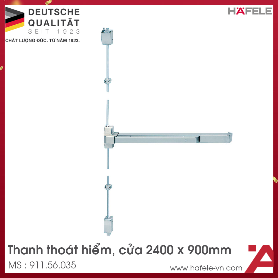 Thanh Thoát Hiểm Với Thanh Chốt Dọc Hafele 911.56.035