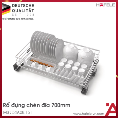 Rổ Đựng Chén Đĩa Cappella 700mm Hafele 549.08.151