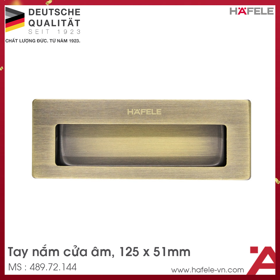 Tay Nắm Âm Cho Cửa Hafele 489.72.144