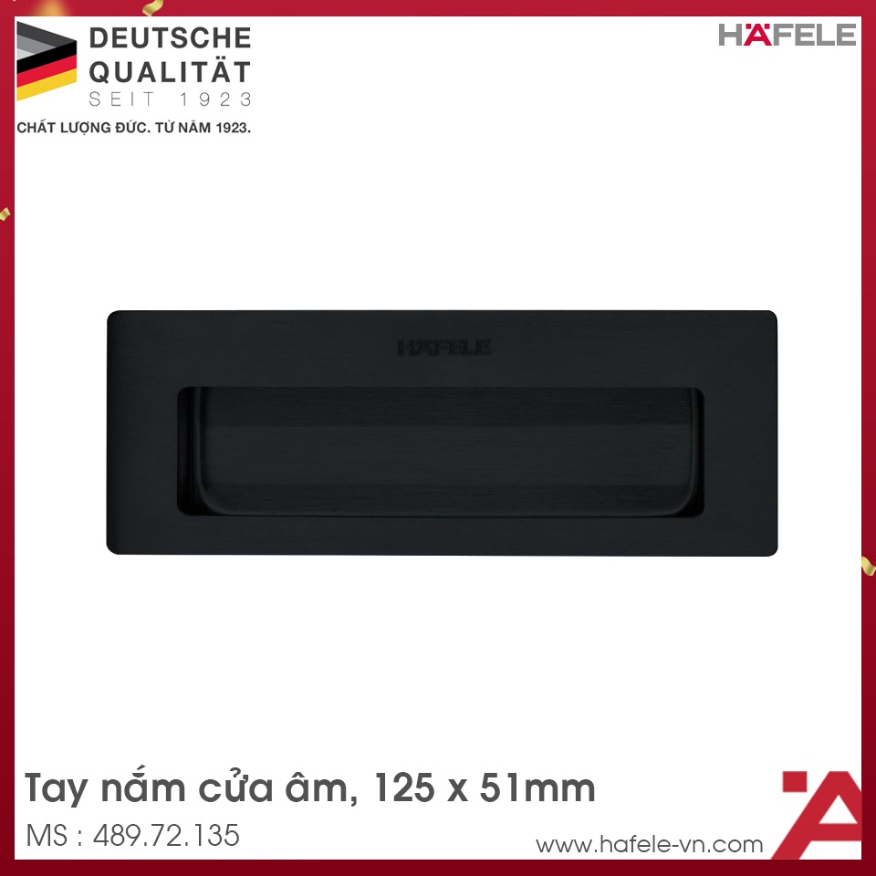 Tay Nắm Âm Cho Cửa Hafele 489.72.135