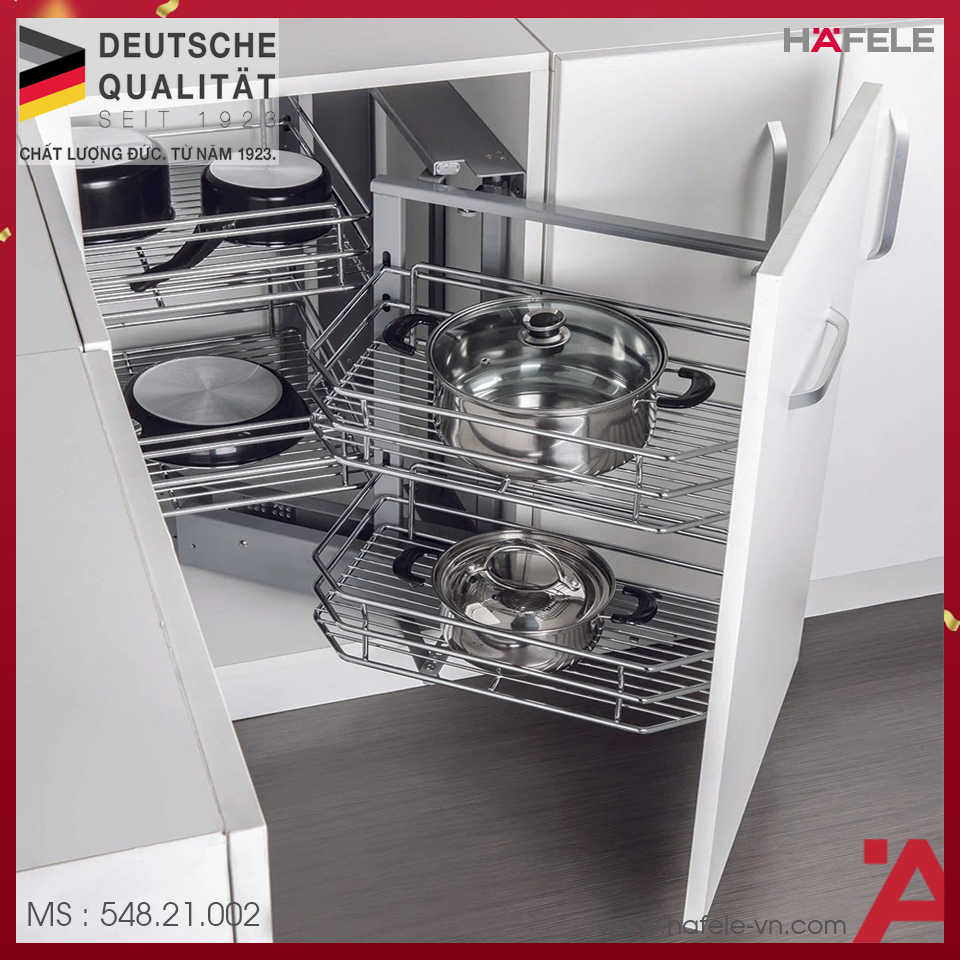 Rổ Góc Có Ray Kéo Ra Đằng Trước Bên Phải Hafele 548.21.002