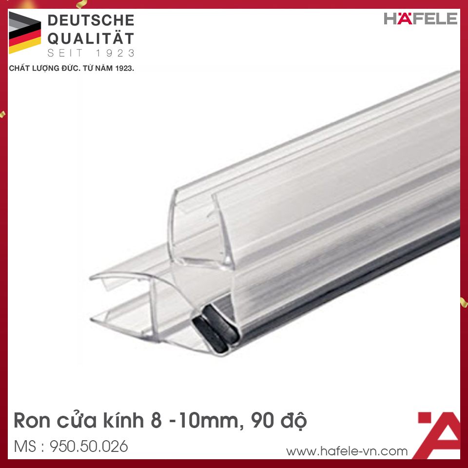 Ron Cửa Kính 8 - 10mm Nam Châm 90º Hafele 950.50.026