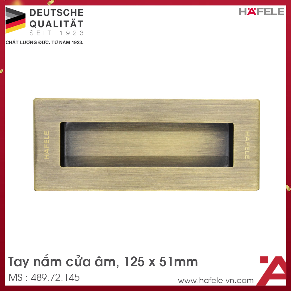Tay Nắm Âm Cho Cửa Hafele 489.72.145