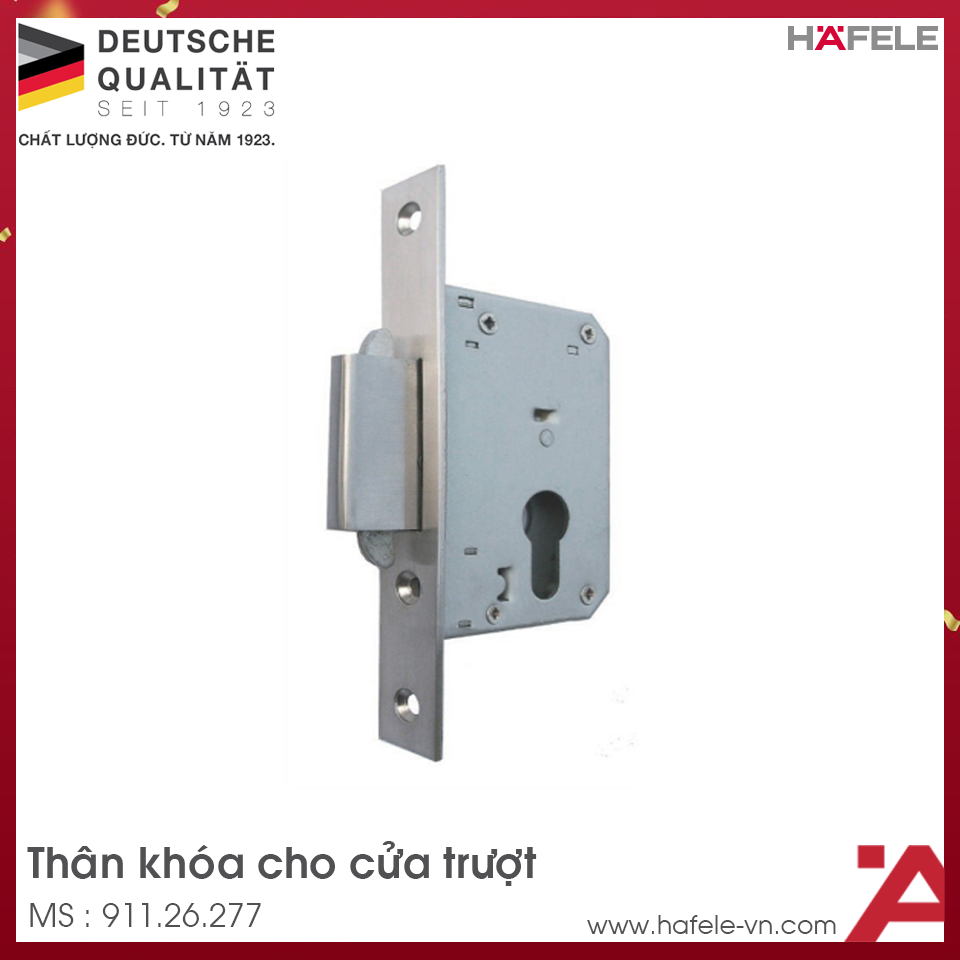 Thân Khóa Cho Cửa Trượt Hafele 911.26.277