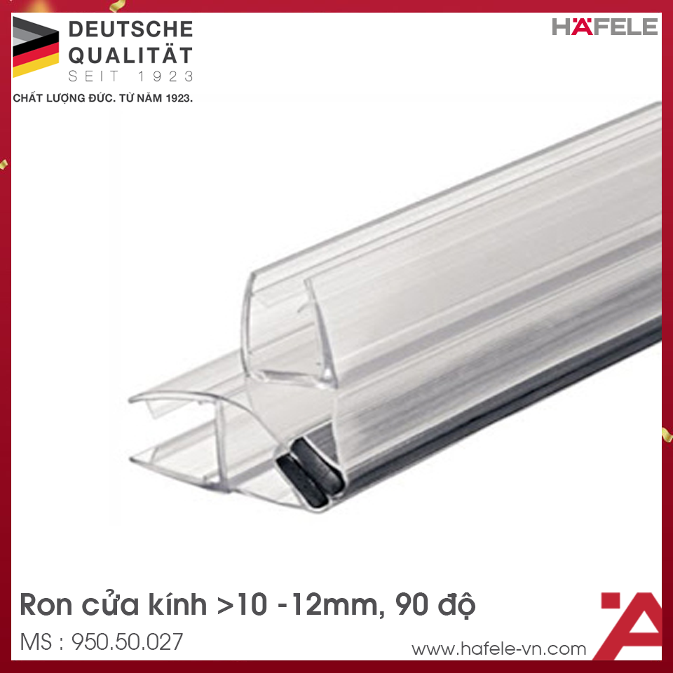 Ron Cửa Kính 10 - 12mm Nam Châm 90º Hafele 950.50.027