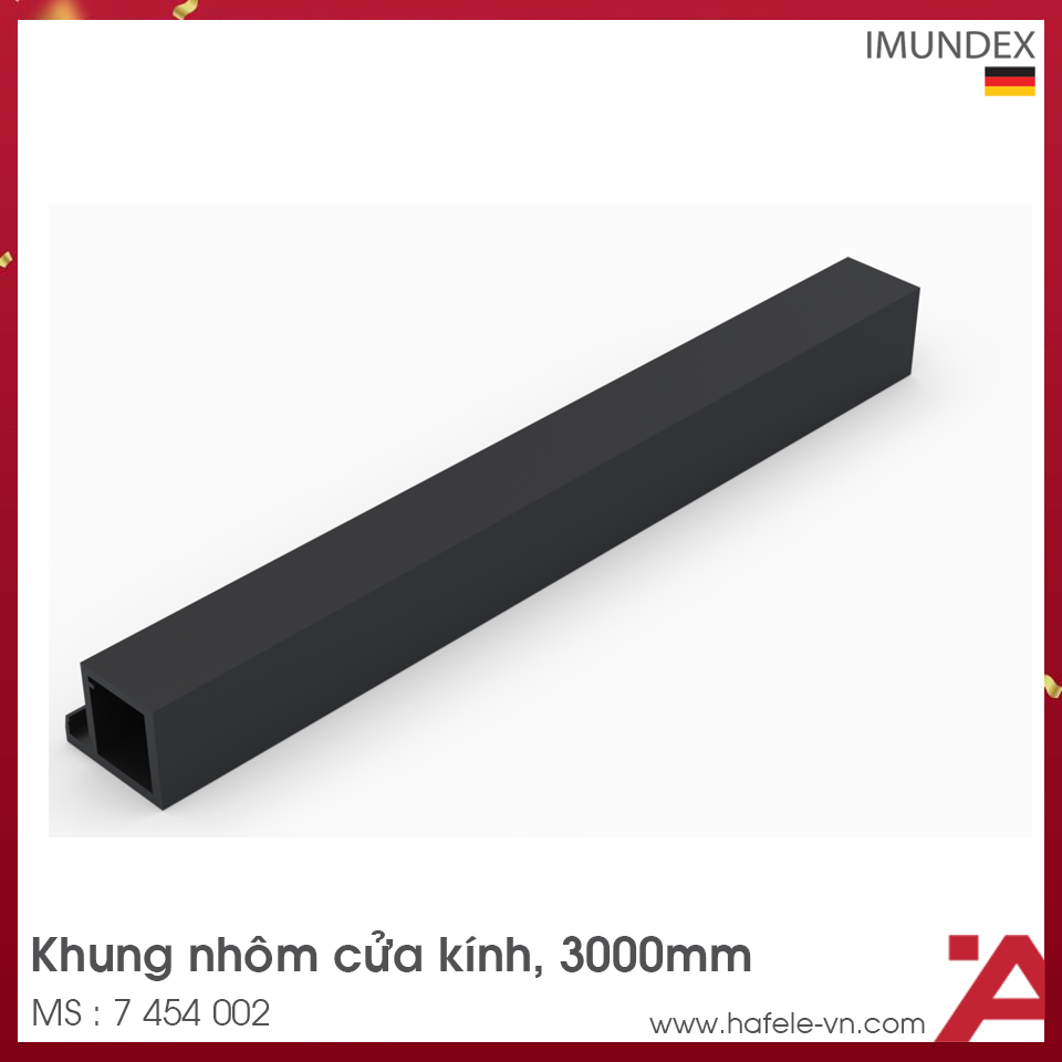 Khung Nhôm Cửa Kính Tủ Quần Áo Imundex 7 454 002