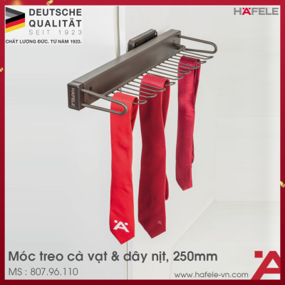Móc Treo Dây Nịt & Cà Vạt 250mm Hafele 807.96.110