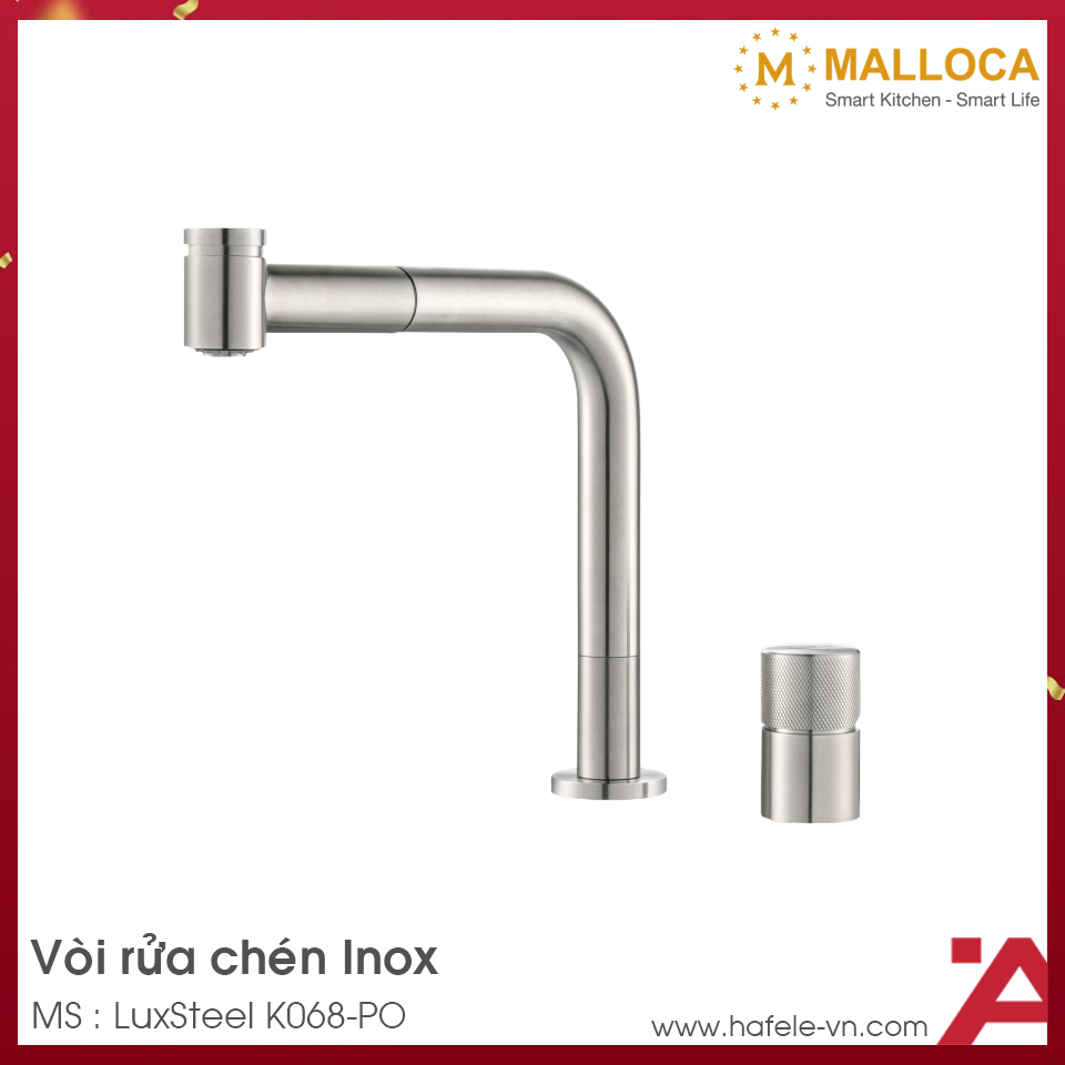 Vòi Rửa Chén Malloca LuxSteel K068-PO