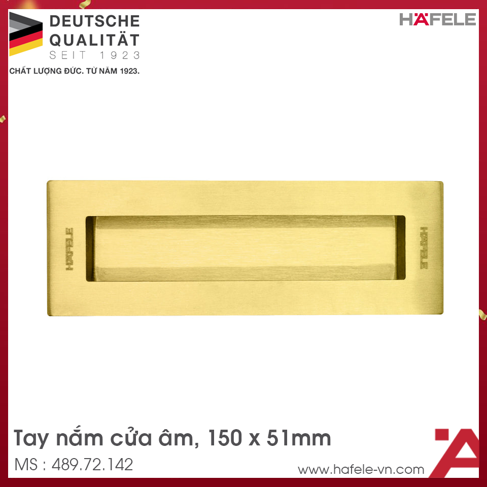 Tay Nắm Cửa Âm Hafele 489.72.142