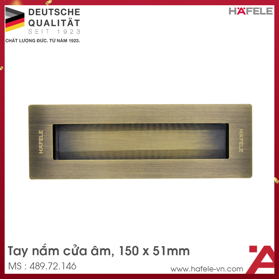 Tay Nắm Cửa Âm Hafele 489.72.146