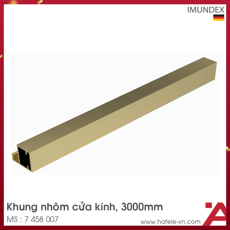 Khung Nhôm Cửa Kính Imundex 7 458 007