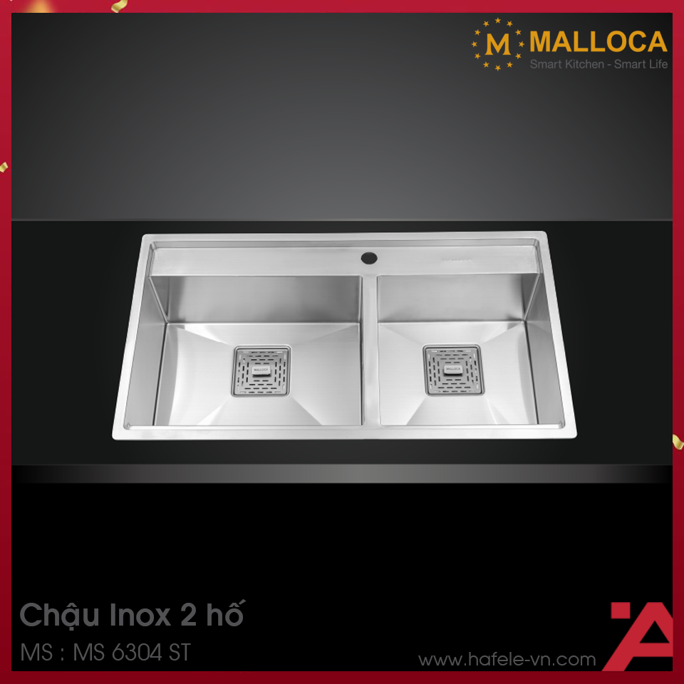 Chậu Rửa Chén Inox Malloca MS 6304 ST