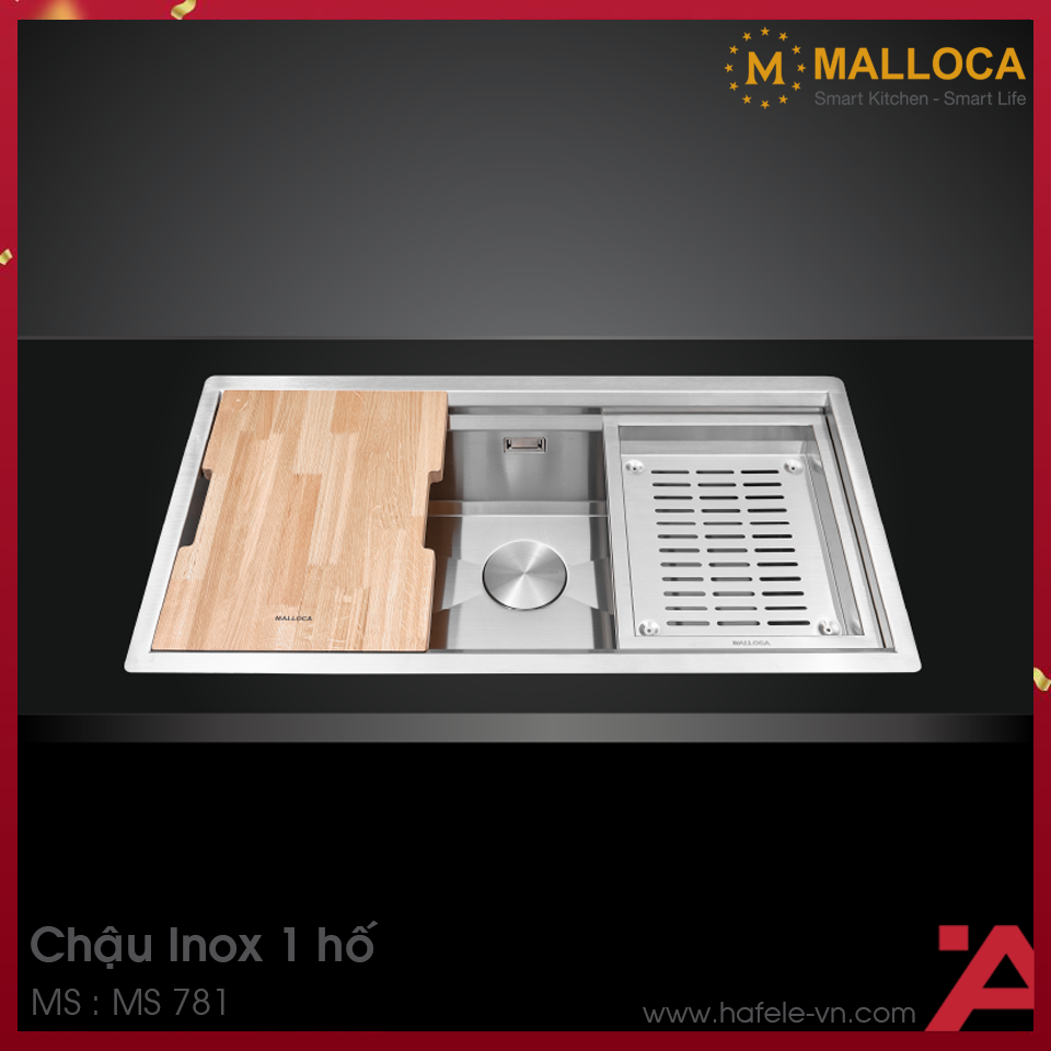 Chậu Rửa Chén Inox Malloca MS 781