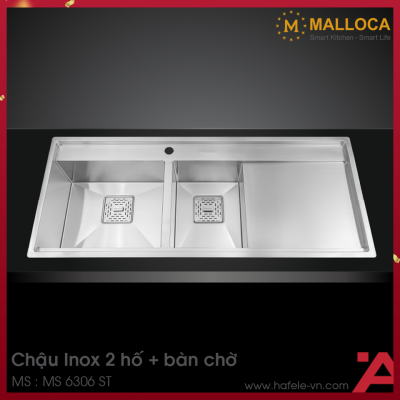Chậu Rửa Chén Inox Malloca MS 6306 ST