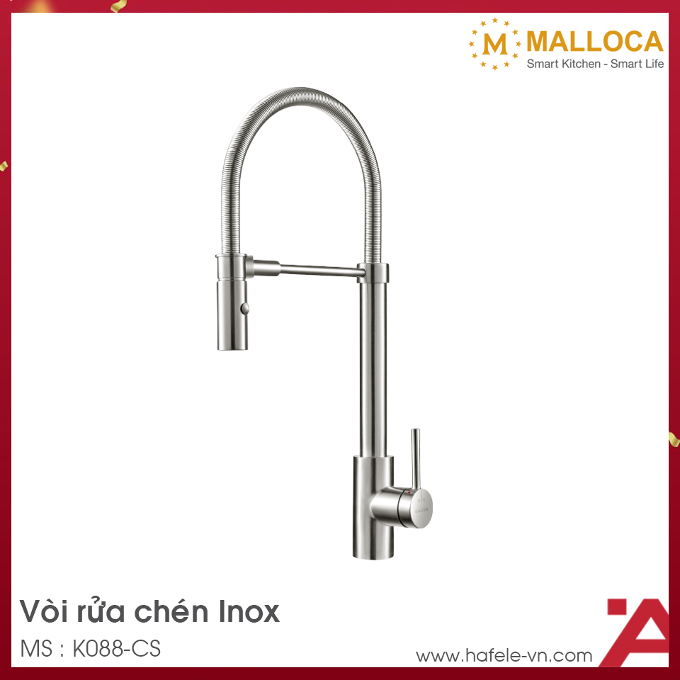 Vòi Rửa Chén Malloca LuxSteel K088-CS