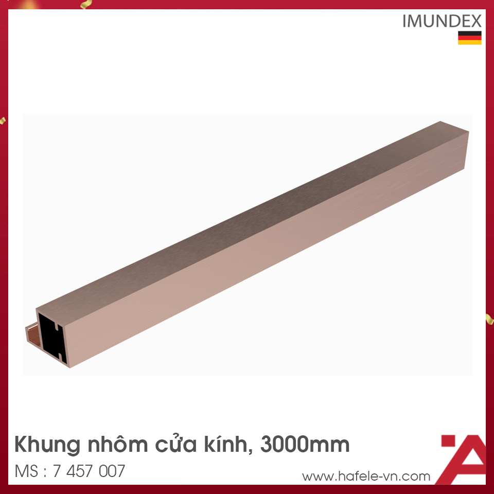 Khung Nhôm Cửa Kính Imundex 7 457 007