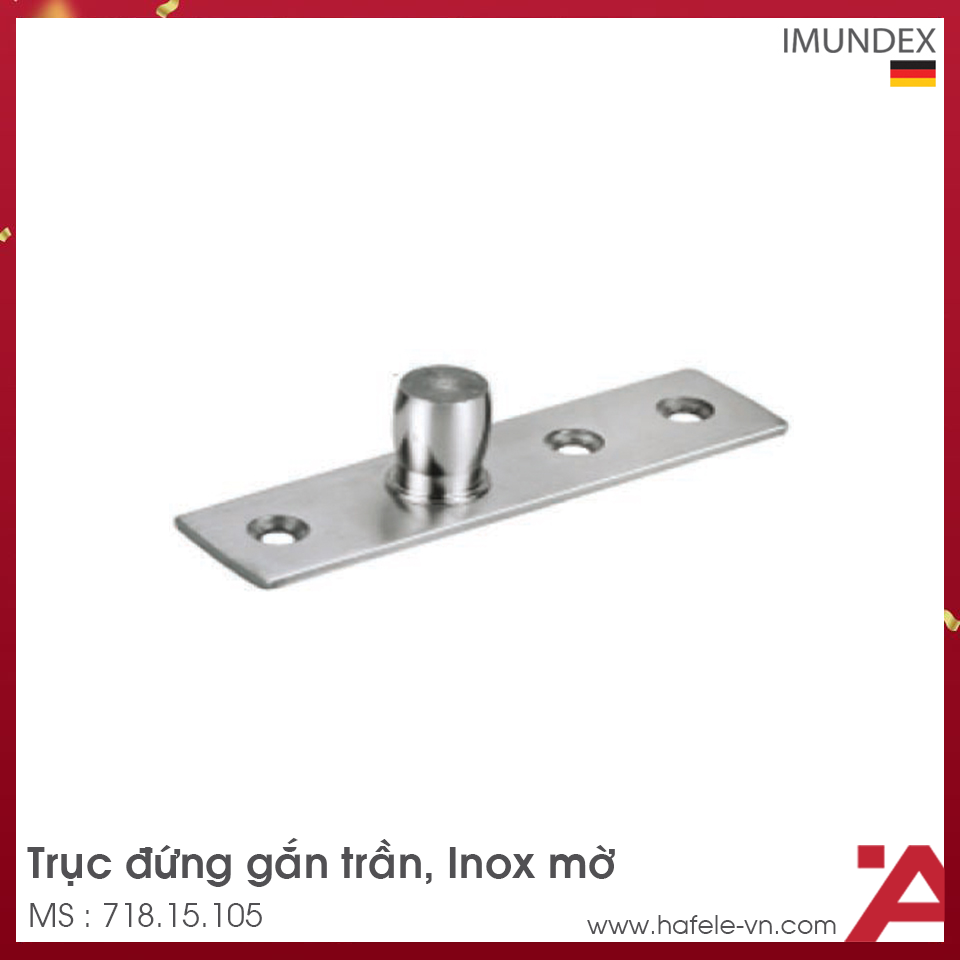 Trục Đứng Gắn Trần Inox Mờ Imundex 718.15.105
