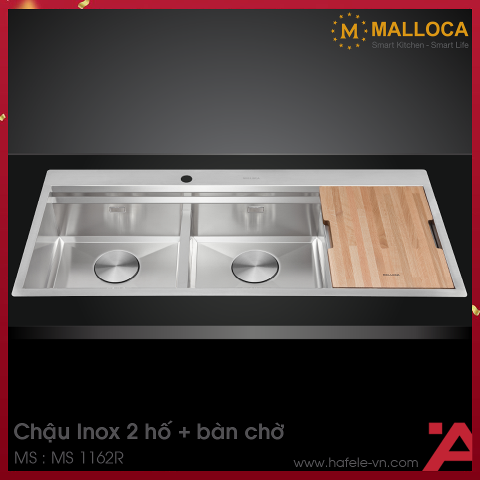 Chậu Rửa Chén Inox Malloca MS 1162R