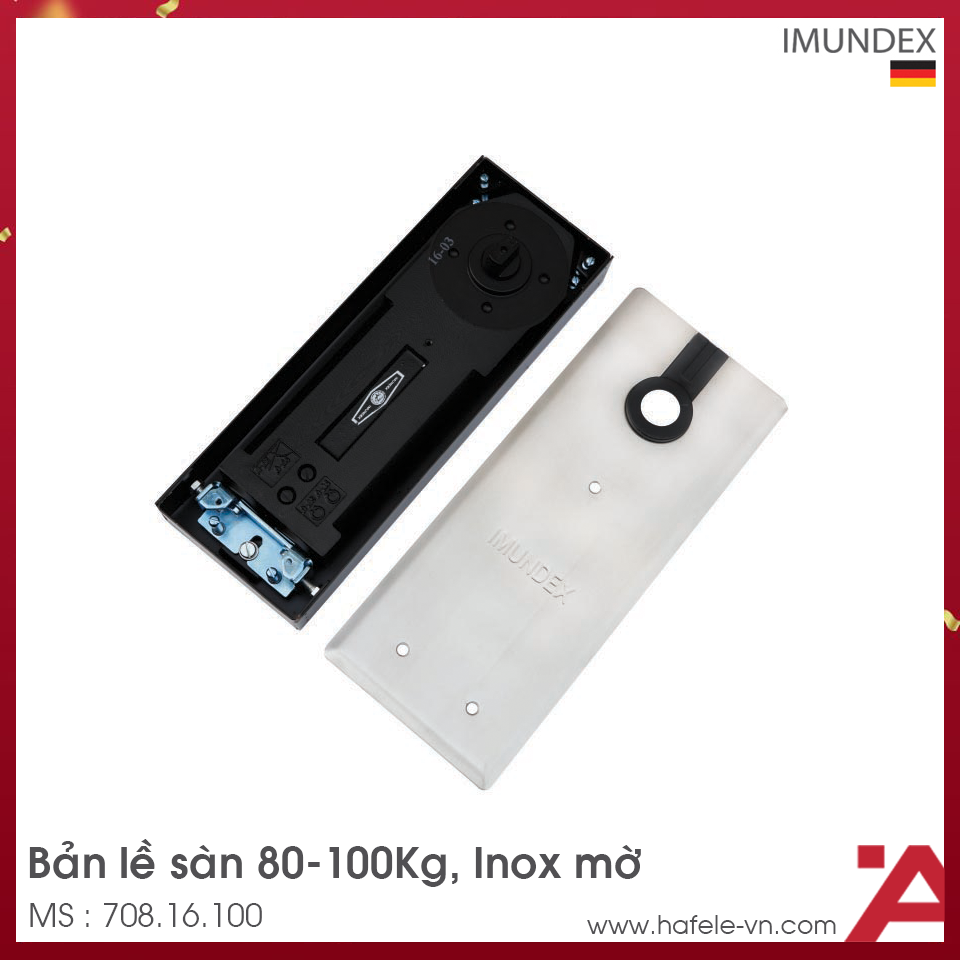 Bản Lề Sàn Tải Trọng 100Kg Imundex 708.16.100