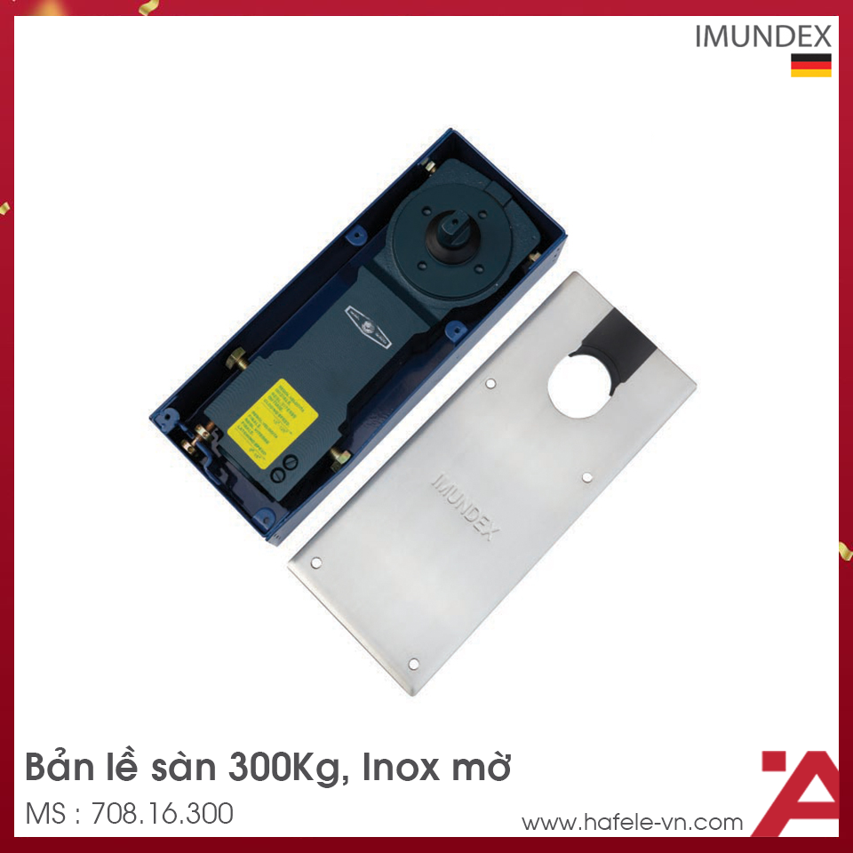 Bản Lề Sàn Tải Trọng 300Kg Imundex 708.16.300