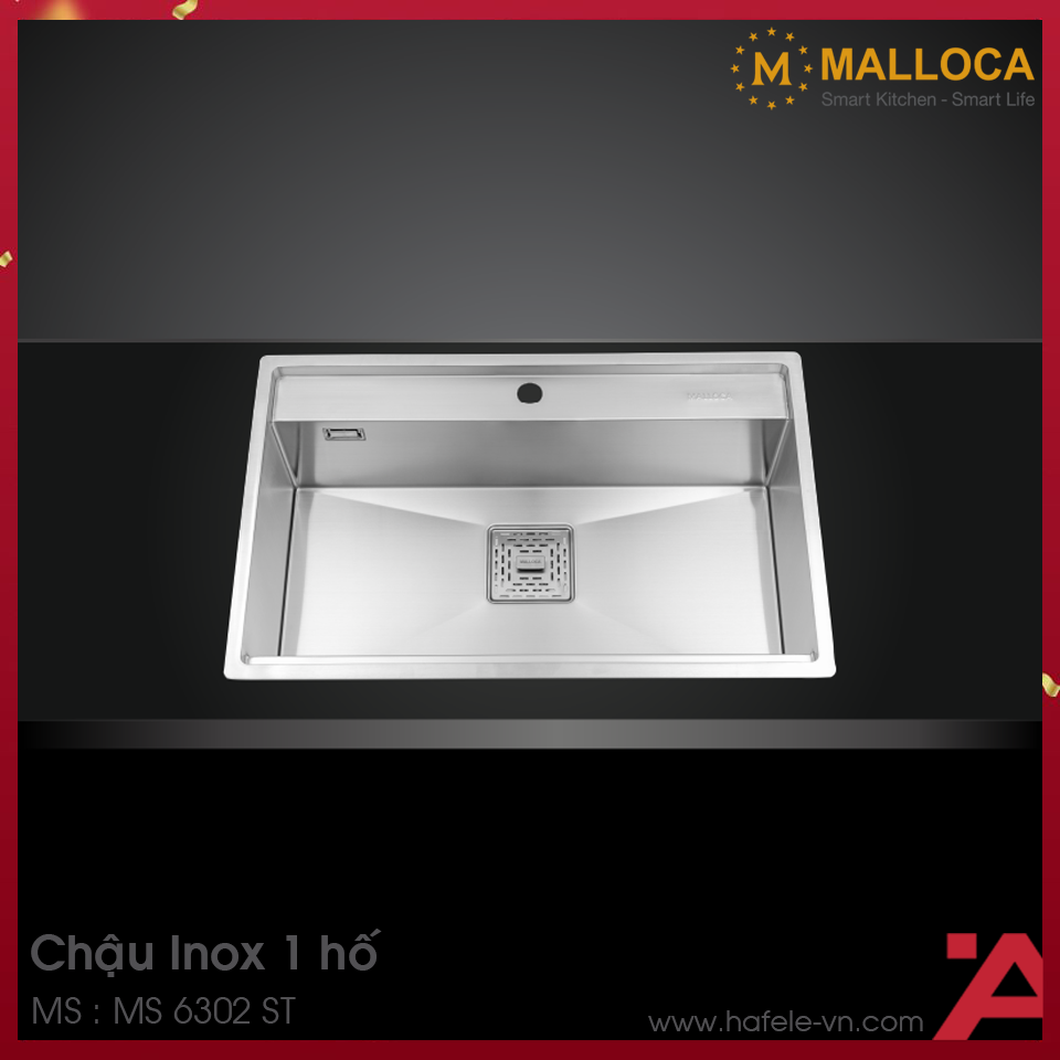 Chậu Rửa Chén Inox Malloca MS 6302 ST