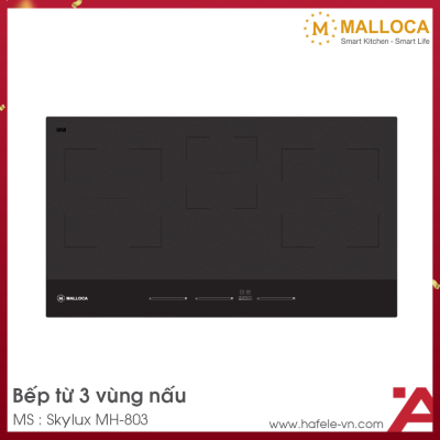 Bếp Từ Âm 3 Vùng Nấu Malloca Skylux MH-803