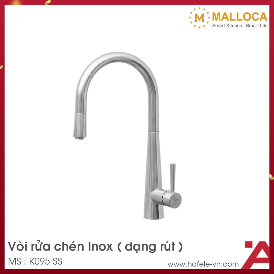 Vòi Rửa Chén Malloca K095-SS