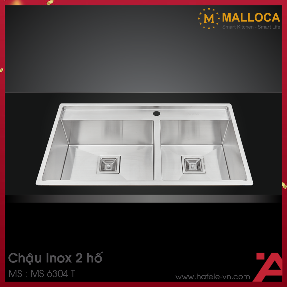 Chậu Rửa Chén Inox Malloca MS 6304T