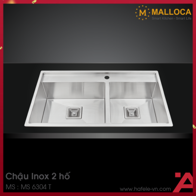 Chậu Rửa Chén Inox Malloca MS 6304T