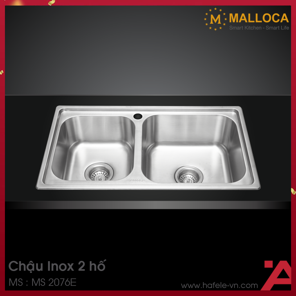 Chậu Rửa Chén Inox Malloca MS 2076E