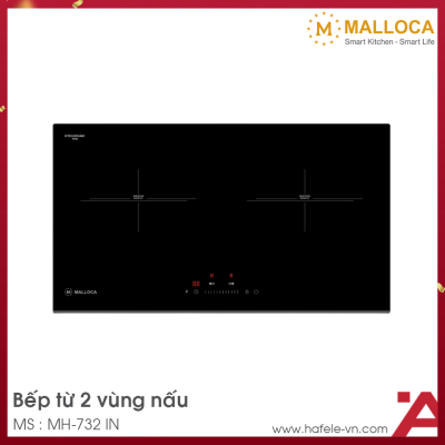 Bếp Từ Âm 2 Vùng Nấu Malloca MH-732 IN