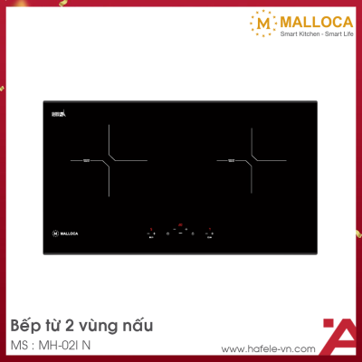 Bếp Từ Âm 2 Vùng Nấu Malloca MH-02I N
