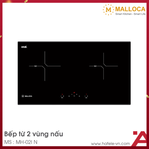 Bếp Từ Âm 2 Vùng Nấu Malloca MH-02I N