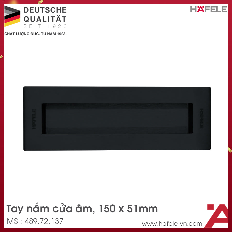 Tay Nắm Cửa Âm Hafele 489.72.137