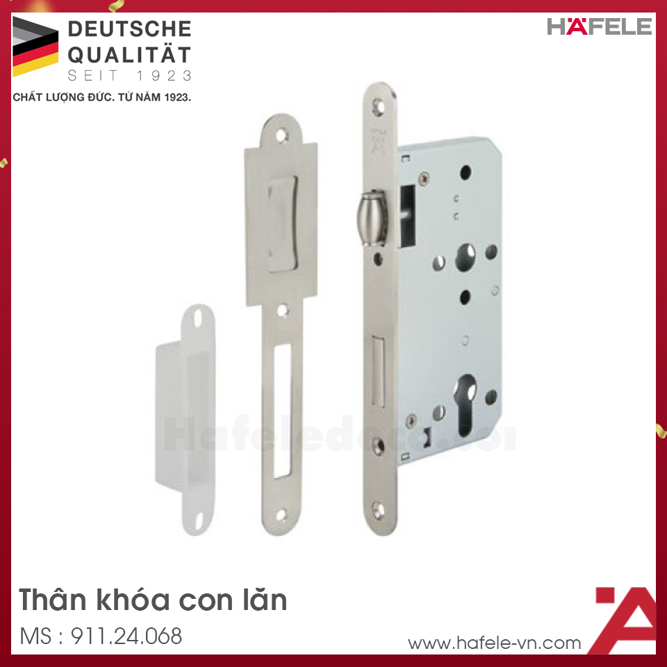 Thân Khóa Con Lăn 55mm Hafele 911.24.068