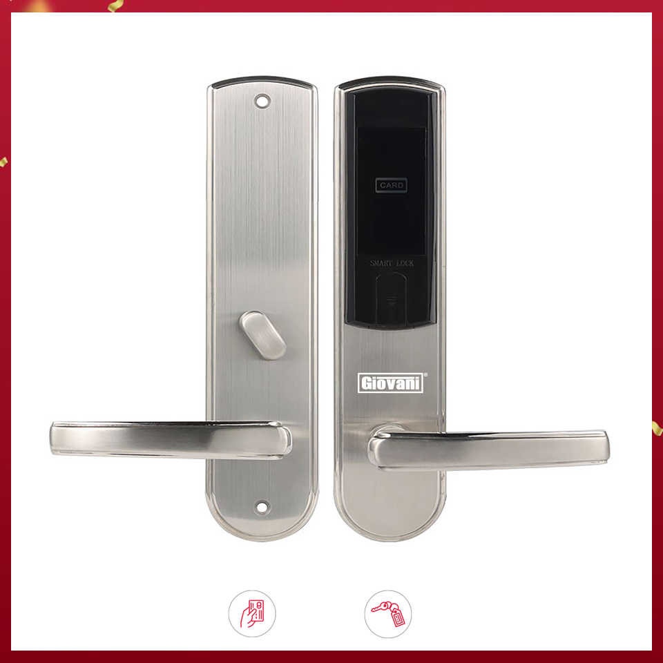 Khóa Điện Tử Khách Sạn Giovani GSL-126C135 Bạc