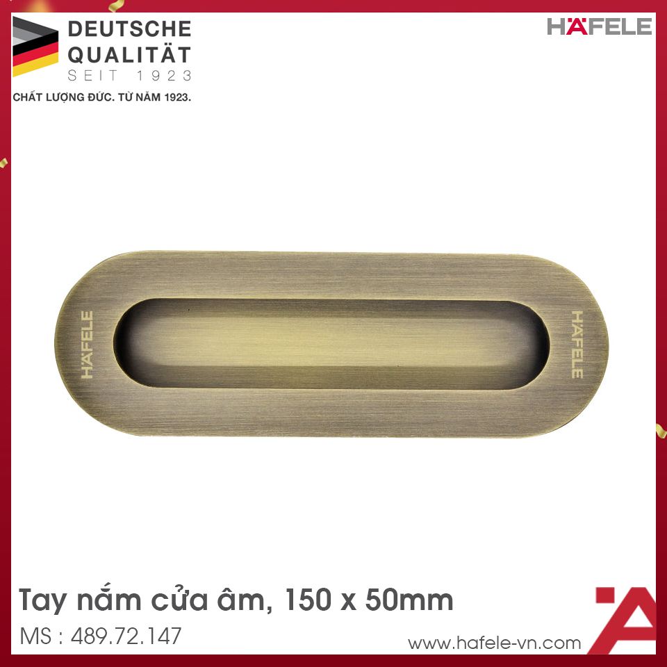 Tay Nắm Cửa Âm Hafele 489.72.147