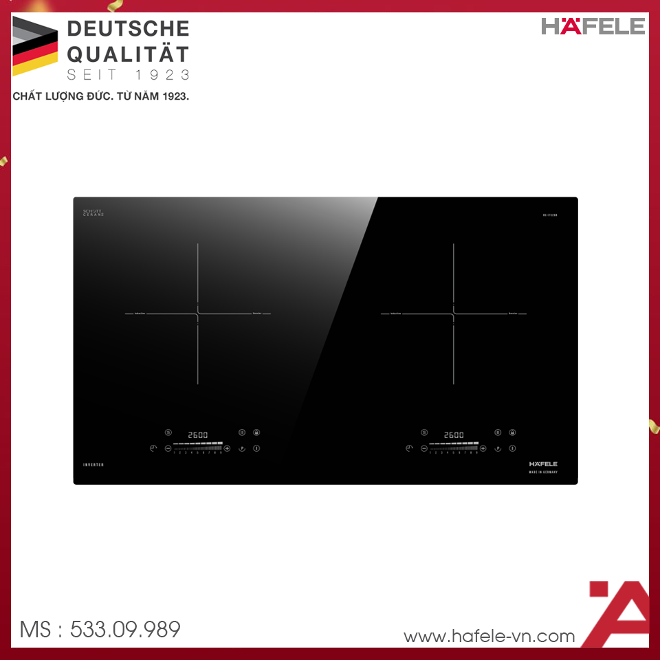 Bếp Từ 2 Vùng Nấu HC-I7326B Hafele 533.09.989