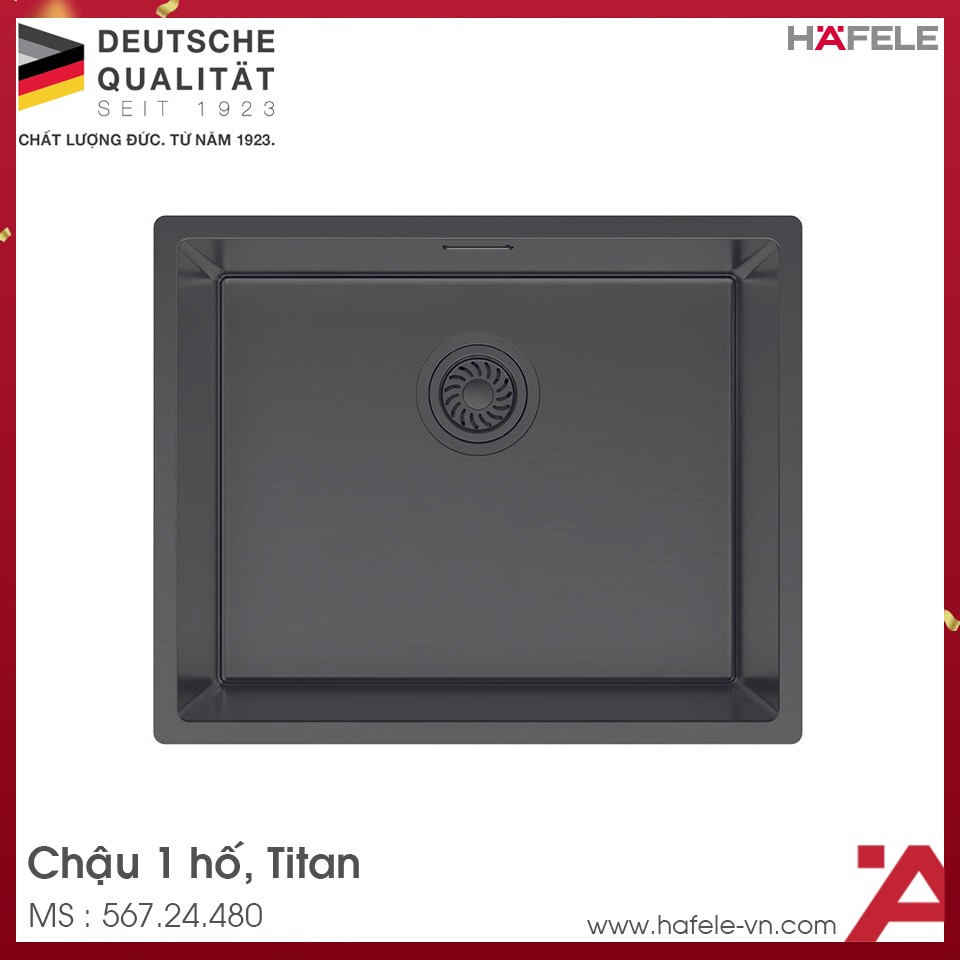 Chậu Rửa Chén Bát Inox WF R10 HS25-SSN1S-540 Hafele 567.24.480