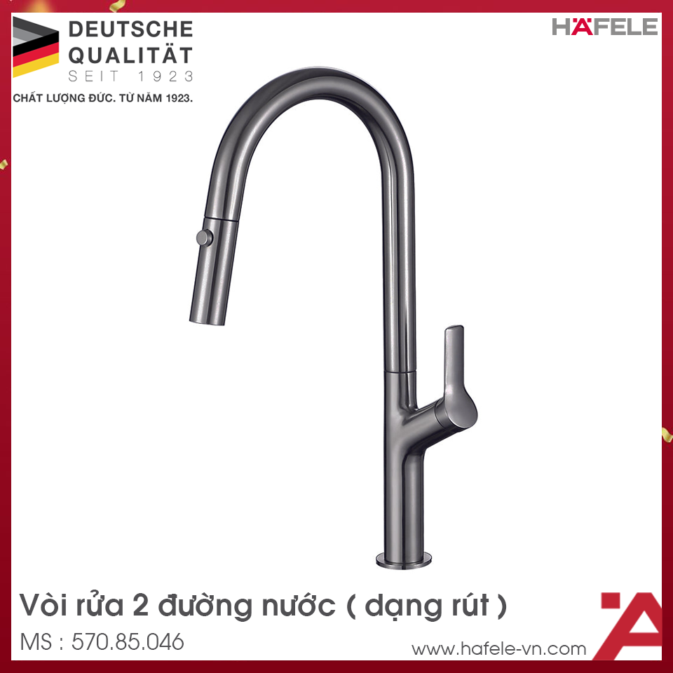 Vòi Rửa Chén Bát Inox Lux-P HT25-SH1F449 Hafele 570.85.046