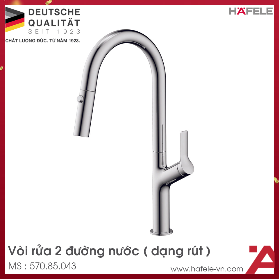 Vòi Rửa Chén Bát Inox Lux-P HT25-SH1F449 Hafele 570.85.043