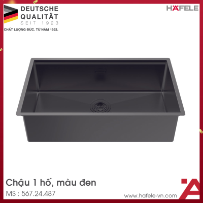 Chậu Rửa Chén Bát Inox WF R10 HS25-SSN1S-7644 Hafele 567.24.487