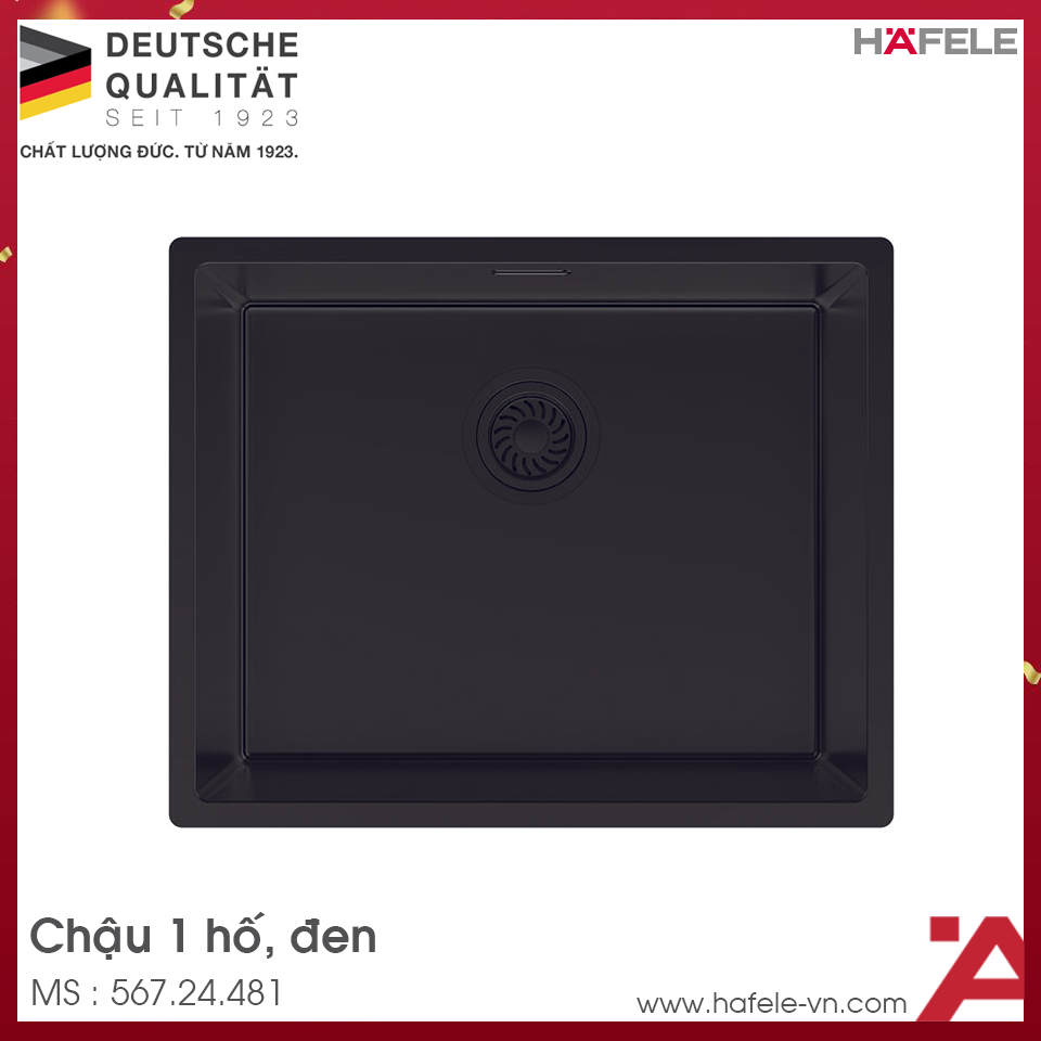 Chậu Rửa Chén Bát Inox WF R10 HS25-SSN1S-540 Hafele 567.24.481