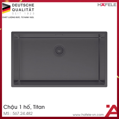 Chậu Rửa Chén Bát Inox R25 HS25-SSN1S-760 Hafele 567.24.482